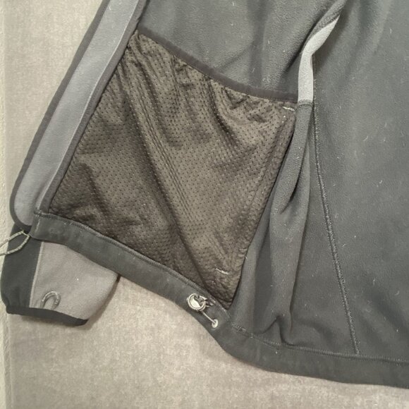 L.L. Bean Mens Gray Fleece Jacket L Reg Full Zip Outerwear With Black Accents - Picture 14 of 16